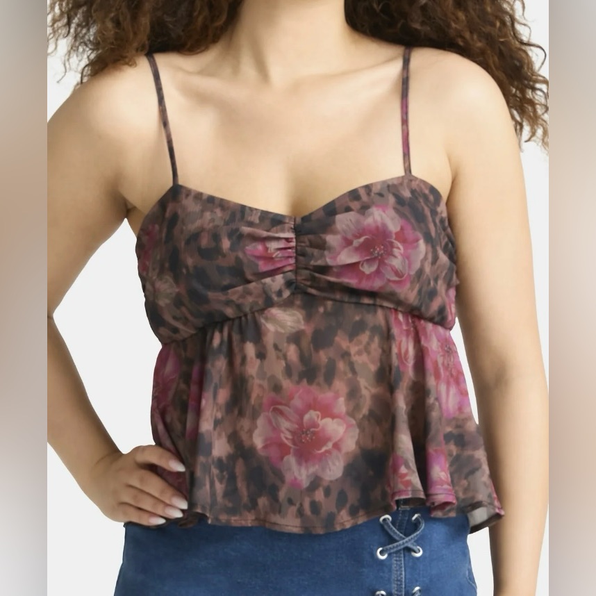262Floral Print Womens Top